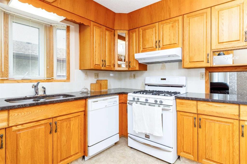 88 Mccullough Cresent, Red Deer, AB - Indoor Photo Showing Kitchen With Double Sink