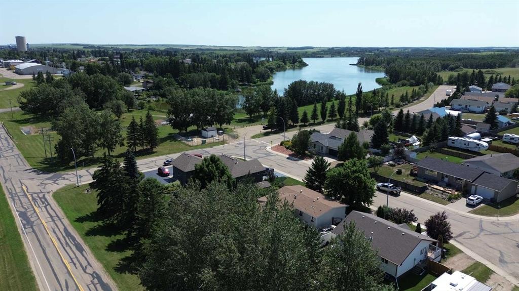5412 49 A Avenue, Alix, AB - Outdoor With Body Of Water With View