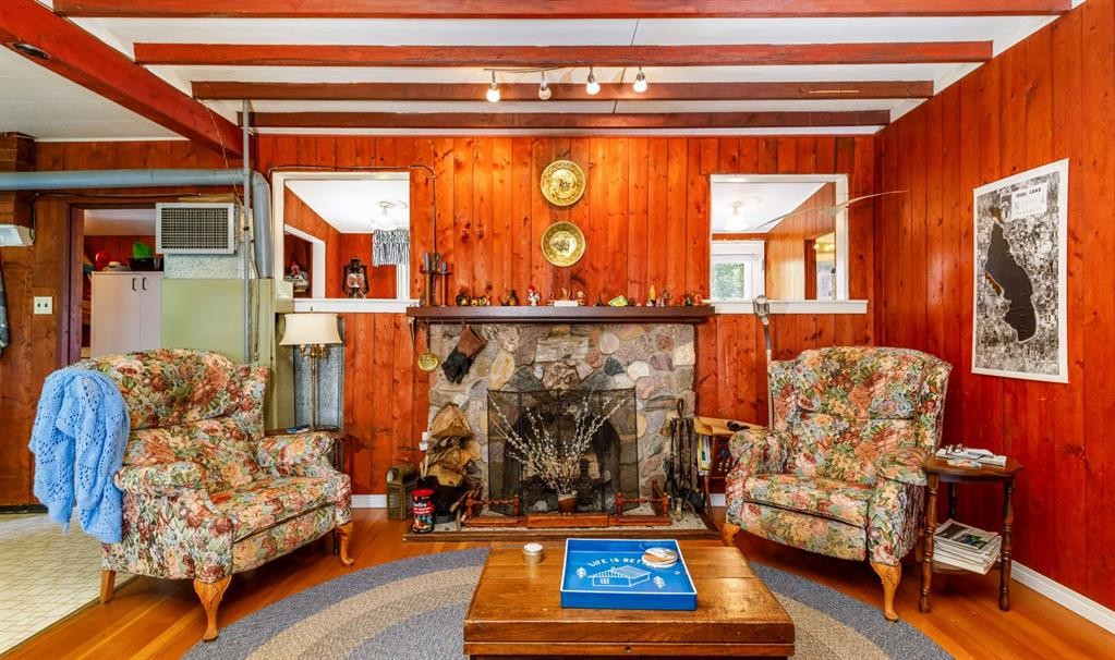 48-40422 Range Road 10, Gull Lake, AB - Indoor With Fireplace