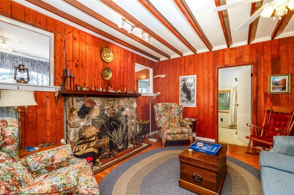 48-40422 Range Road 10, Gull Lake, AB - Indoor With Fireplace