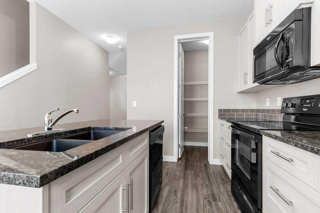 702-125 Caribou Crescent, Red Deer, AB - Indoor Photo Showing Kitchen With Double Sink With Upgraded Kitchen