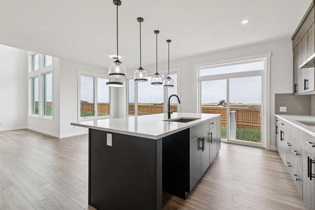 412 Bridgeport Glen, Chestermere, AB - Indoor Photo Showing Kitchen With Upgraded Kitchen