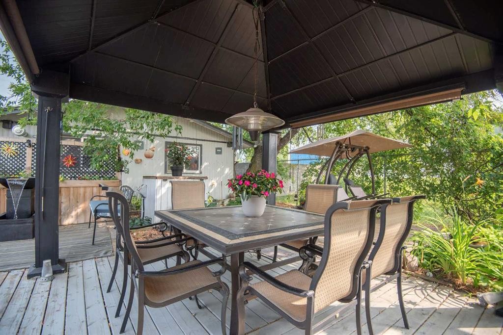 4606 51 Avenue, Bentley, AB - Outdoor With Deck Patio Veranda With Exterior