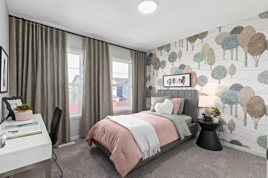 447 Chelsea Port Crossing, Chestermere, AB - Indoor Photo Showing Bedroom