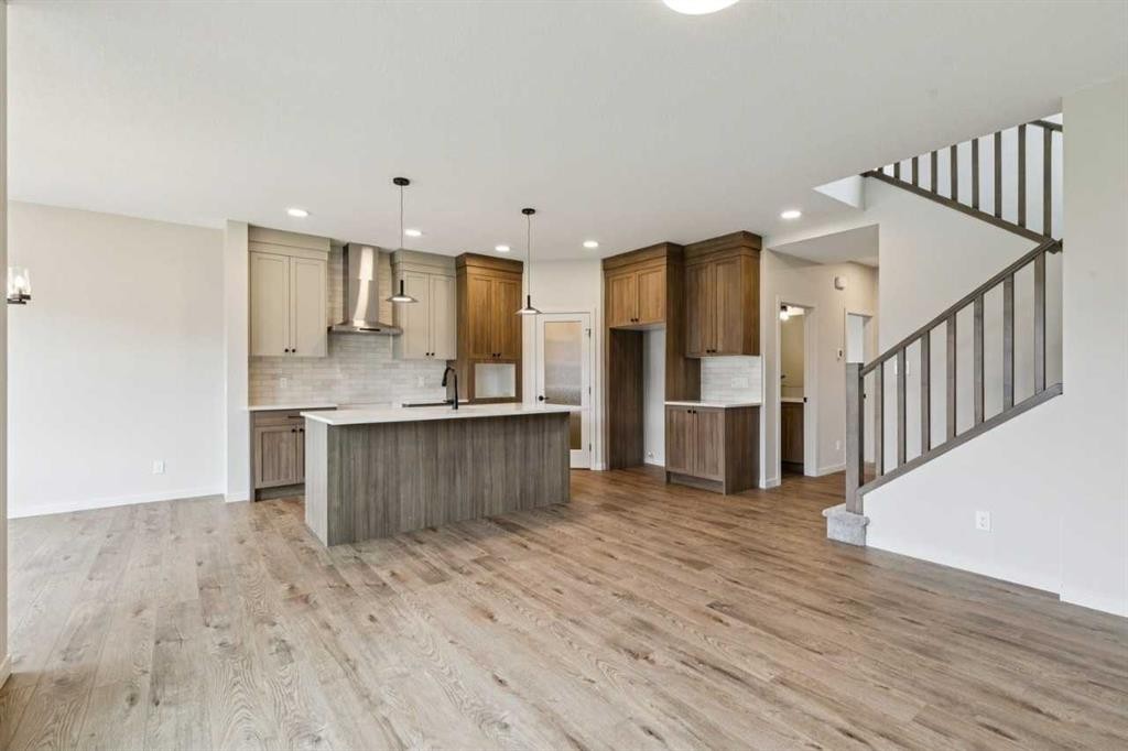 660 Clearwater Heath, Chestermere, AB - Indoor Photo Showing Kitchen With Upgraded Kitchen