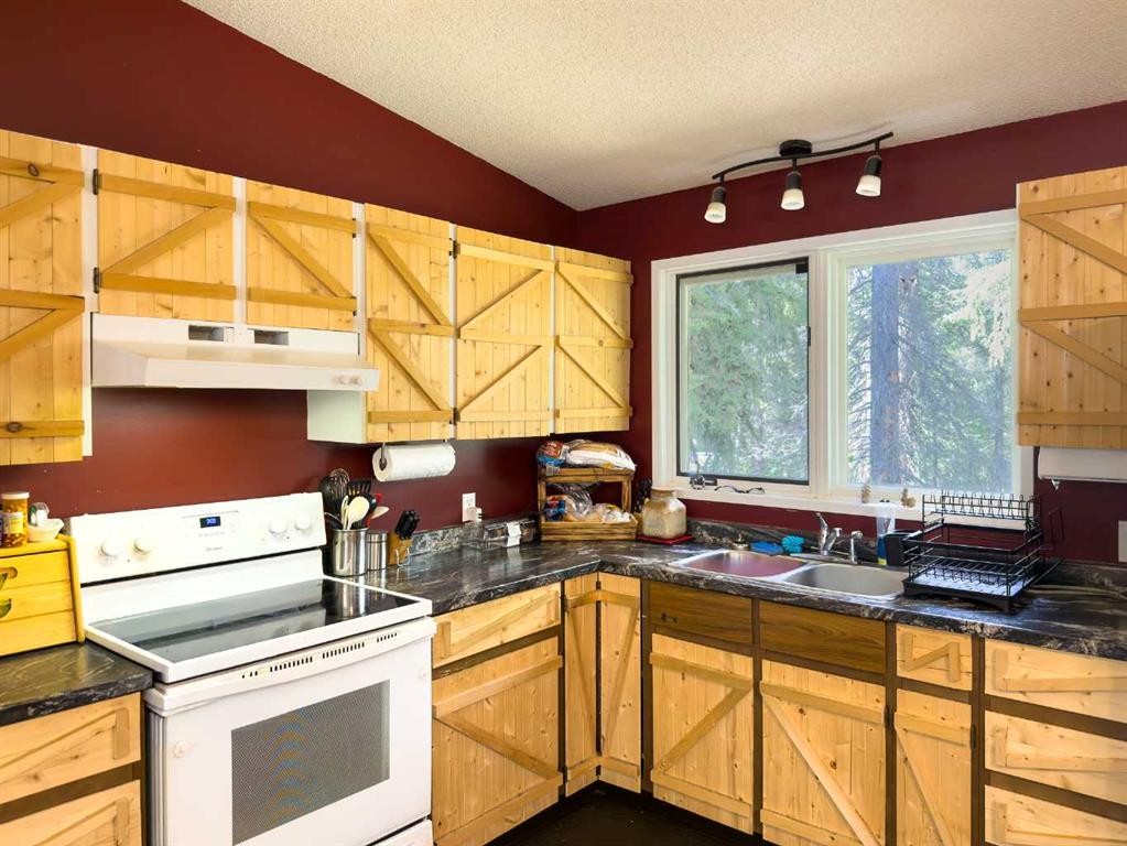 34545 Range Road 43, Rural Red Deer County, AB - Indoor Photo Showing Kitchen With Double Sink