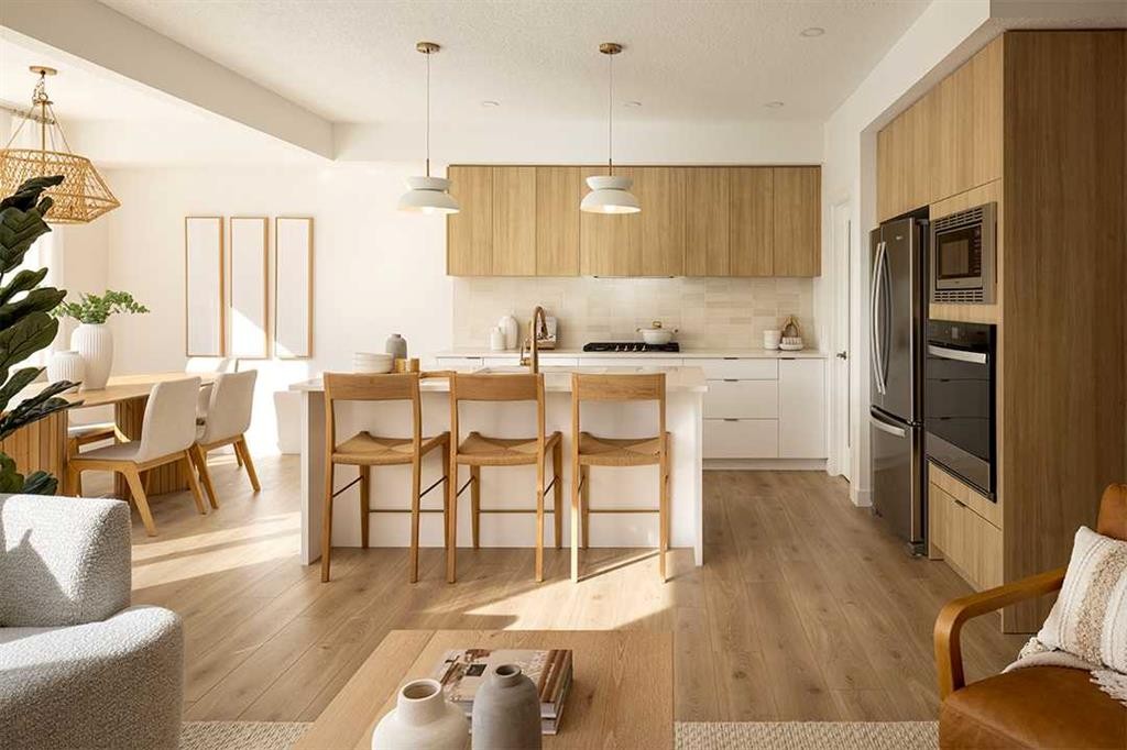 59 Annette Green Nw, Calgary, AB - Indoor Photo Showing Kitchen With Upgraded Kitchen