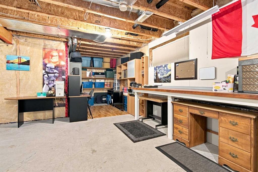 132 Downing Close, Red Deer, AB - Indoor Photo Showing Basement