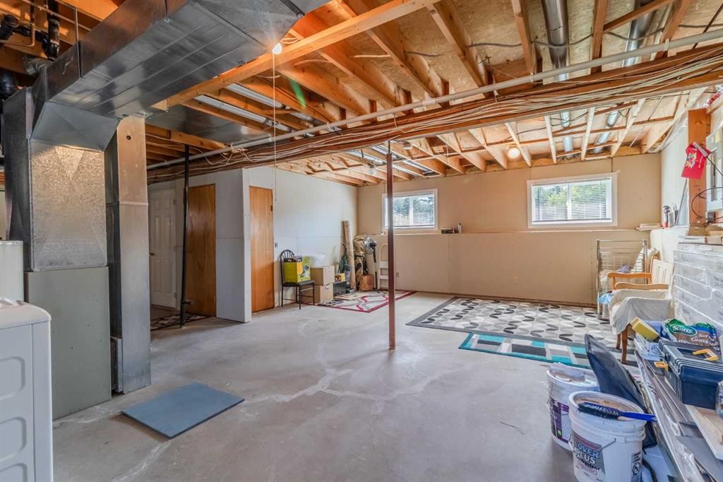 2100 25 Avenue, Bowden, AB - Indoor Photo Showing Basement