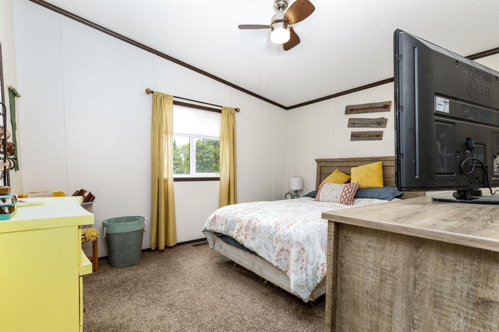 4705 45 Avenue, Alix, AB - Indoor Photo Showing Bedroom