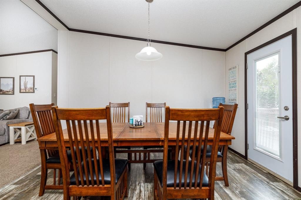 4705 45 Avenue, Alix, AB - Indoor Photo Showing Dining Room