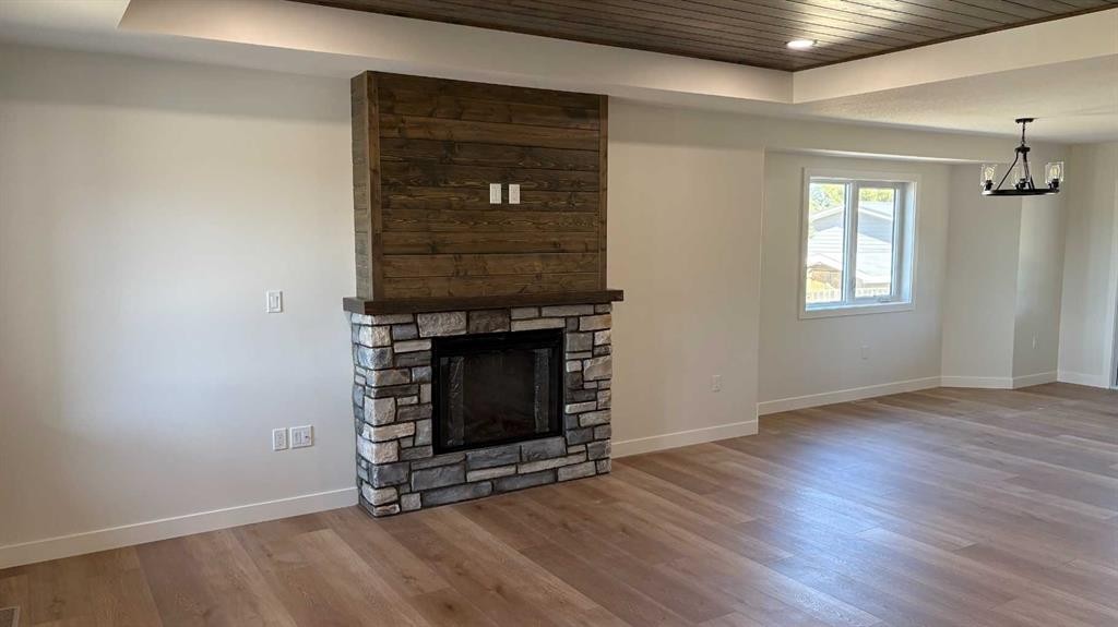 3 Greenview Crescent, Foremost, AB - Indoor With Fireplace