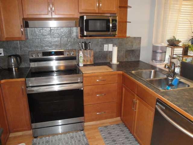 315 Lynx Crescent North, Lethbridge, AB - Indoor Photo Showing Kitchen With Double Sink