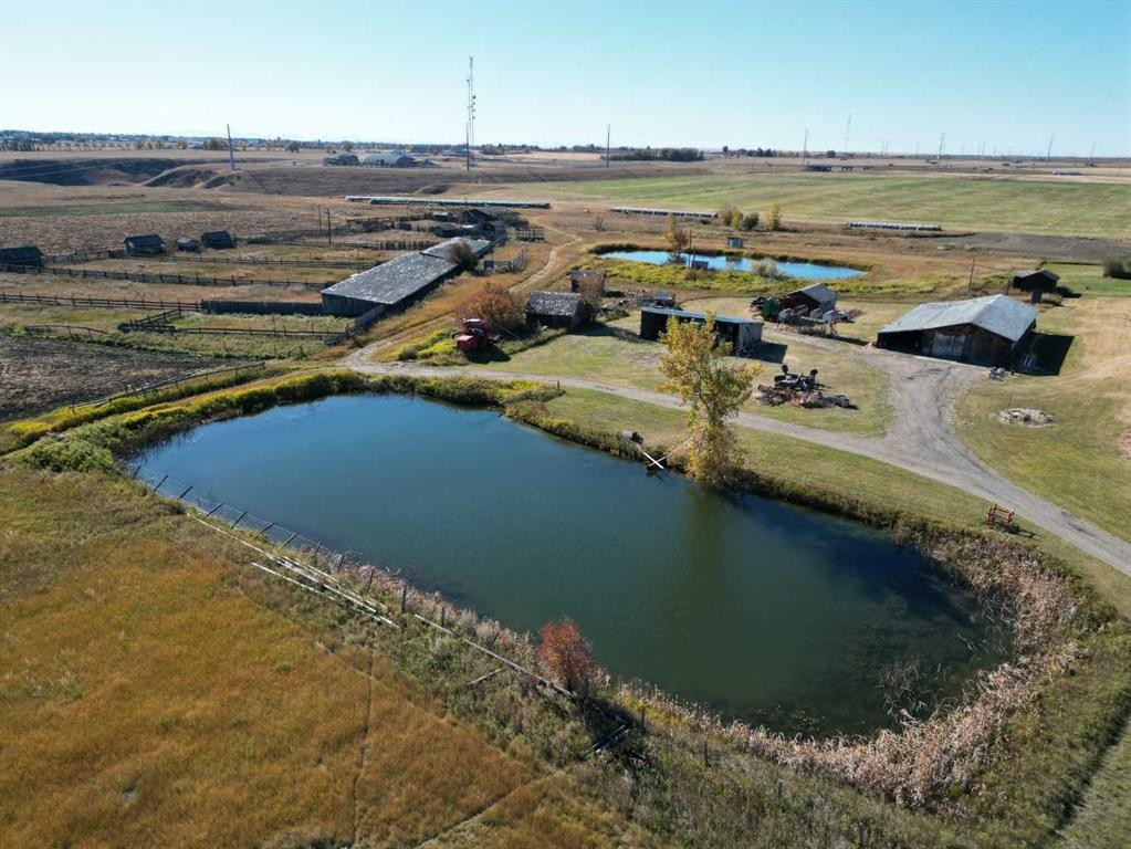 221036 Twp Rd 9-1A Township, Rural Lethbridge County, AB - Outdoor With Body Of Water With View