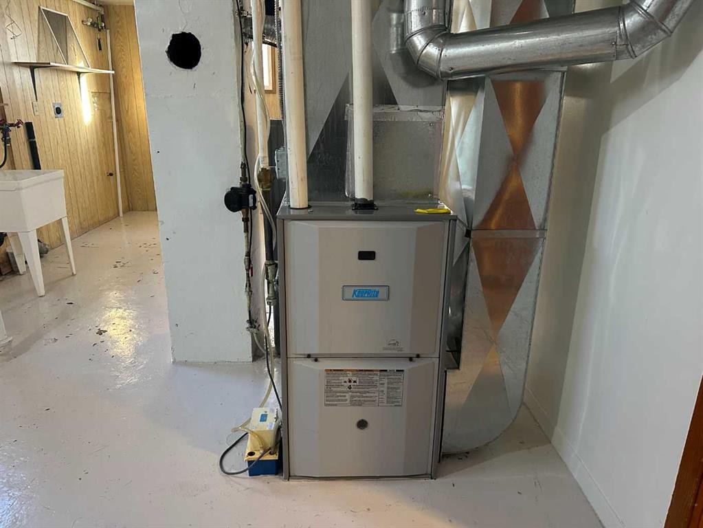 114 3 Avenue North, Vauxhall, AB - Indoor Photo Showing Basement