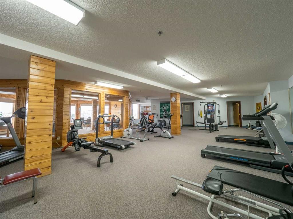 209-20 3 Street South, Lethbridge, AB - Indoor Photo Showing Gym Room