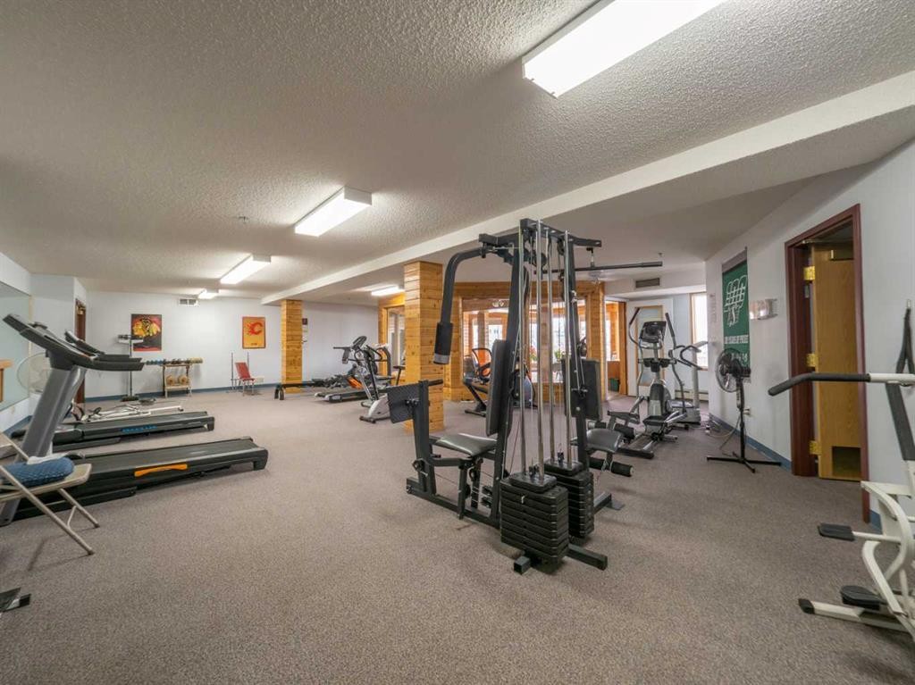 209-20 3 Street South, Lethbridge, AB - Indoor Photo Showing Gym Room
