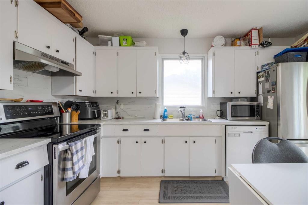 7 Cayuga Place West, Lethbridge, AB - Indoor Photo Showing Kitchen With Double Sink