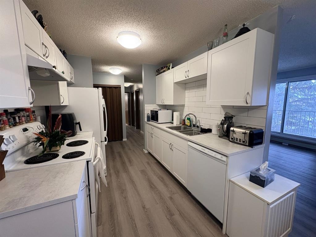 308-85 Foxbend Crescent North, Lethbridge, AB - Indoor Photo Showing Kitchen With Double Sink