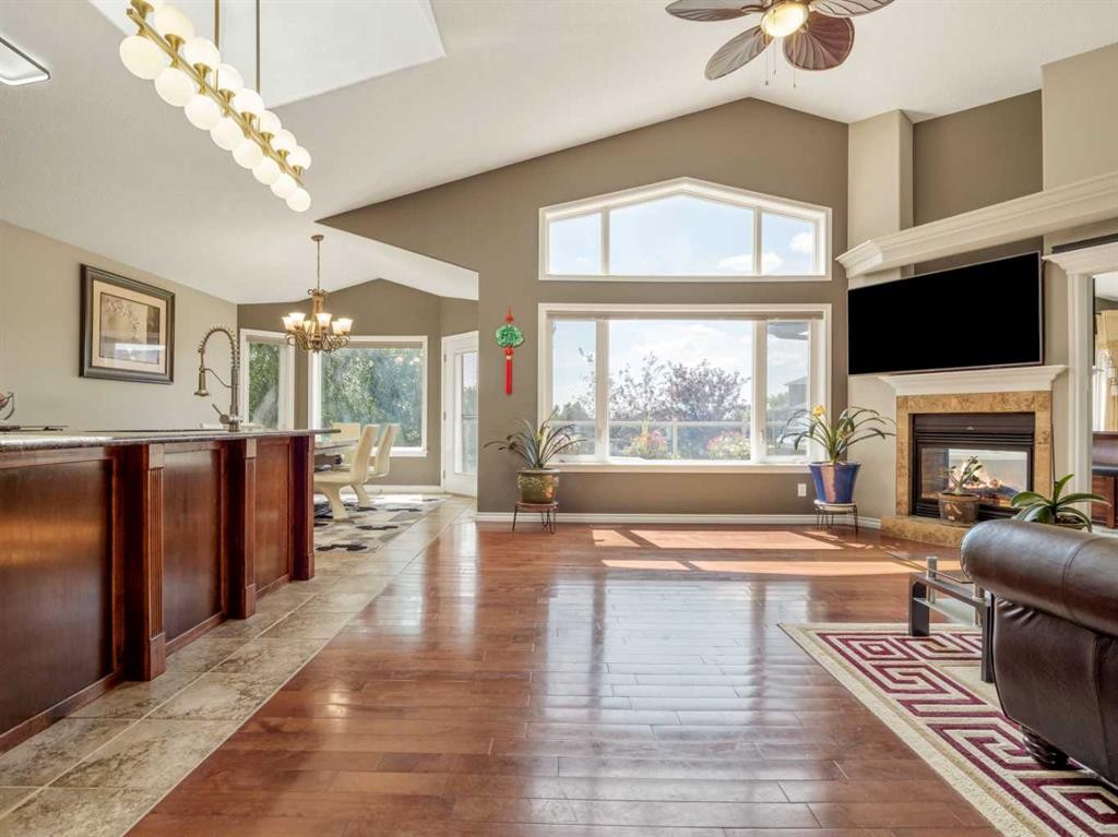 314 Couleesprings Terrace South, Lethbridge, AB - Indoor With Fireplace