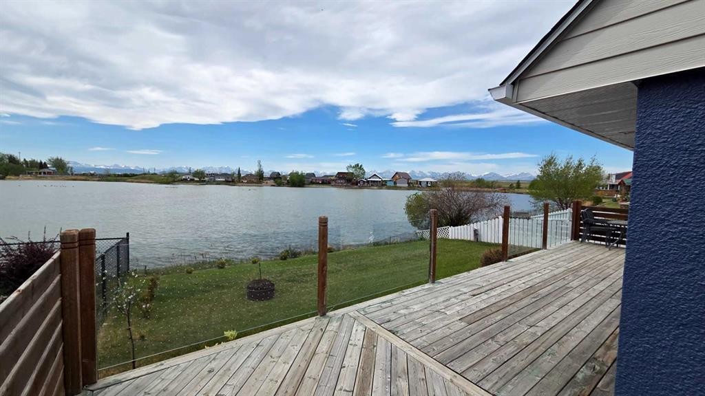 11 Mountain Vista Drive, Hill Spring, AB - Outdoor With Body Of Water With Deck Patio Veranda With View