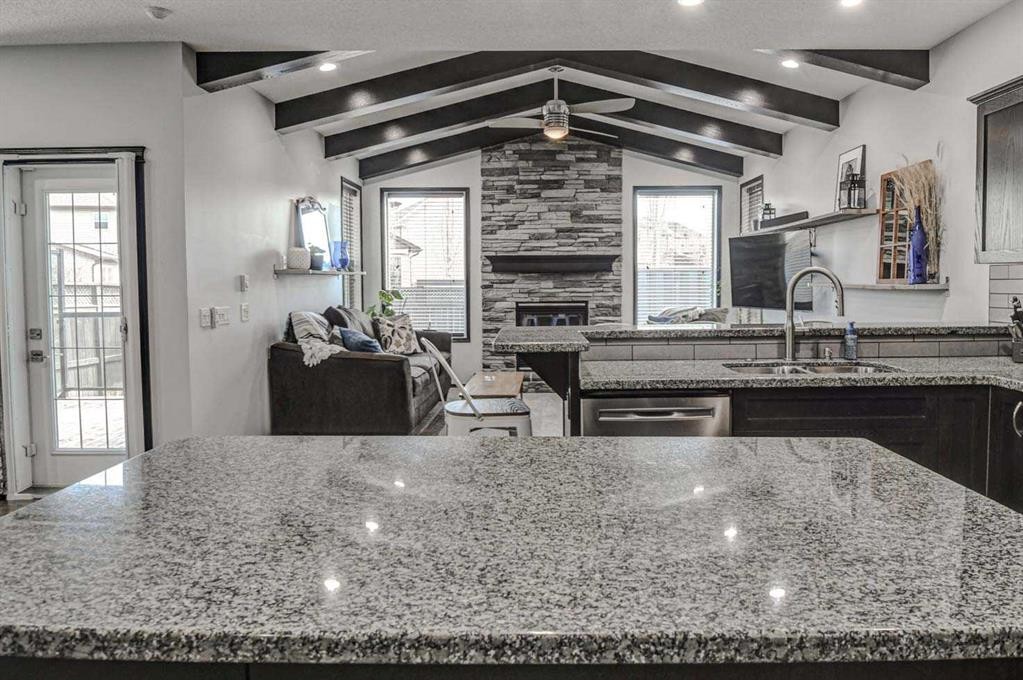 23 Cranberry Circle Se, Calgary, AB - Indoor Photo Showing Kitchen With Double Sink With Upgraded Kitchen