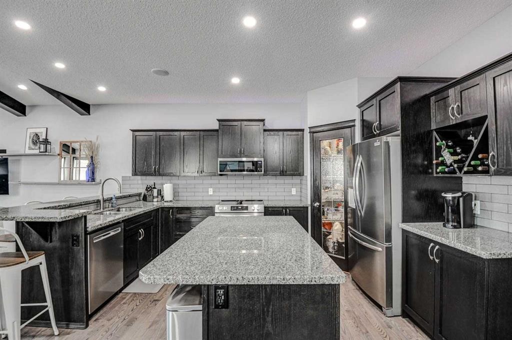 23 Cranberry Circle Se, Calgary, AB - Indoor Photo Showing Kitchen With Stainless Steel Kitchen With Upgraded Kitchen