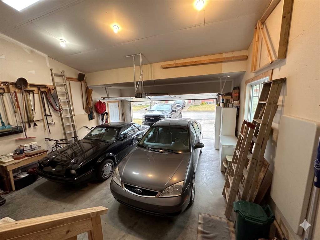 21 Ironstone Drive, Coleman, AB - Indoor Photo Showing Garage