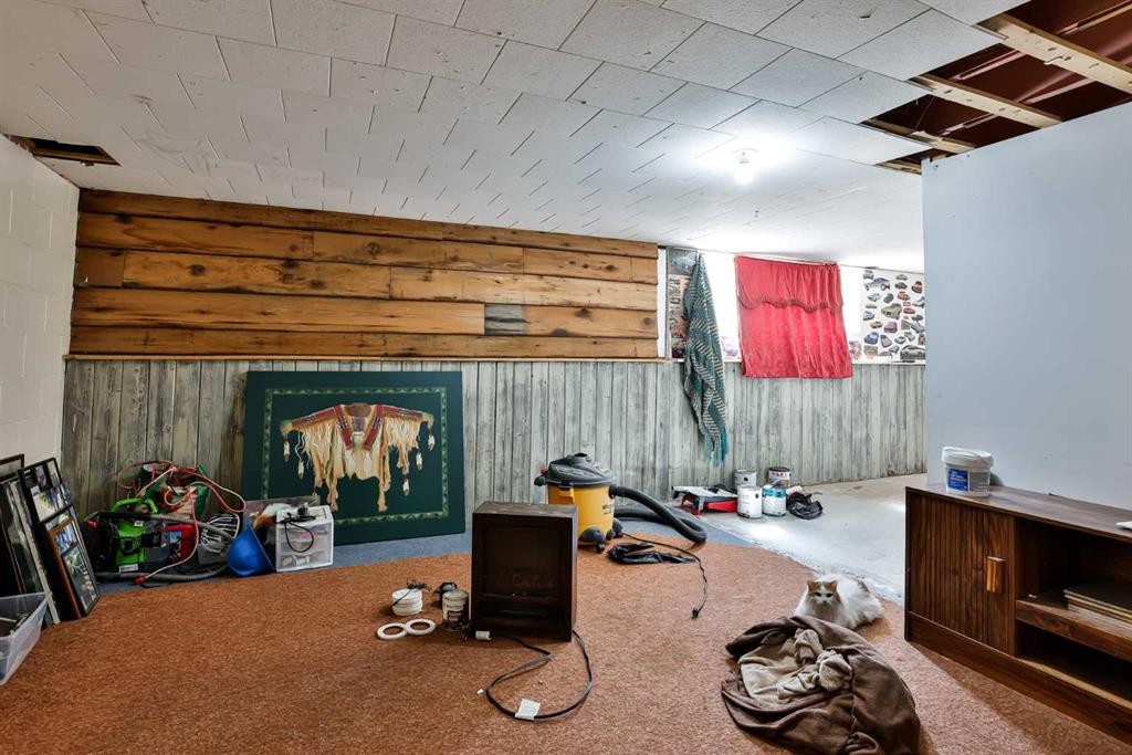 209 3 Avenue, Warner, AB - Indoor With Fireplace