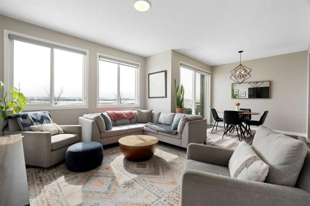 700 Seton Circle Se, Calgary, AB - Indoor Photo Showing Living Room