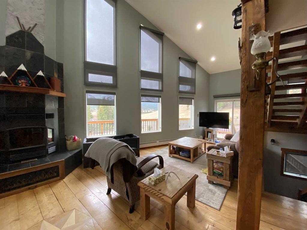 5302 19 Avenue, Coleman, AB - Indoor With Fireplace