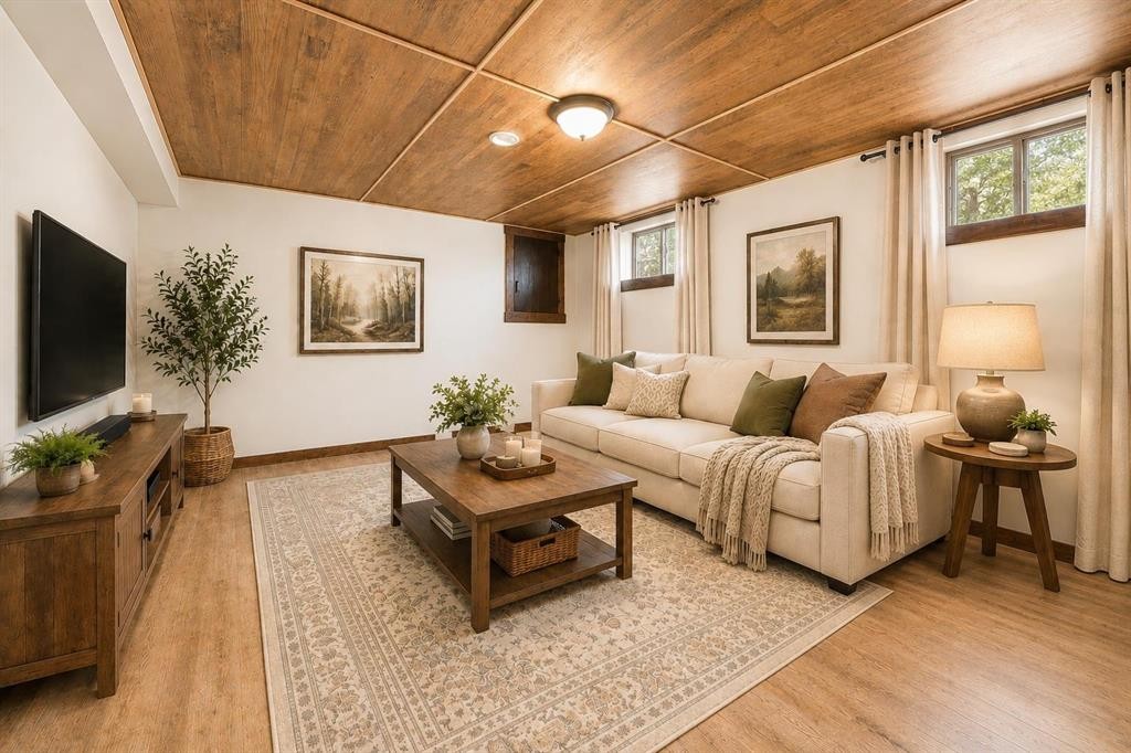 94075 Range Road 115, Burdett, AB - Indoor Photo Showing Living Room