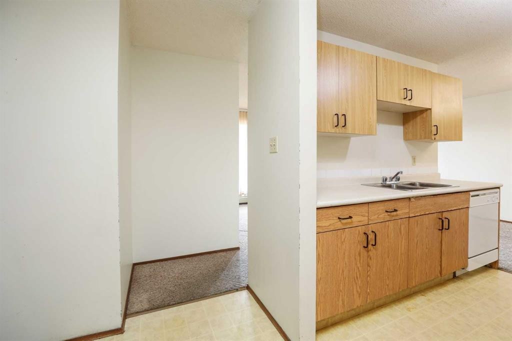 220-85 Foxbend Crescent North, Lethbridge, AB - Indoor Photo Showing Kitchen With Double Sink