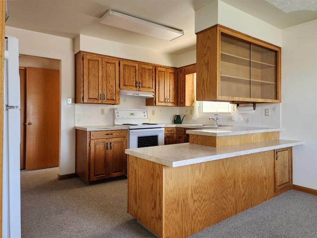 1405 13 Avenue North, Lethbridge, AB - Indoor Photo Showing Kitchen With Double Sink