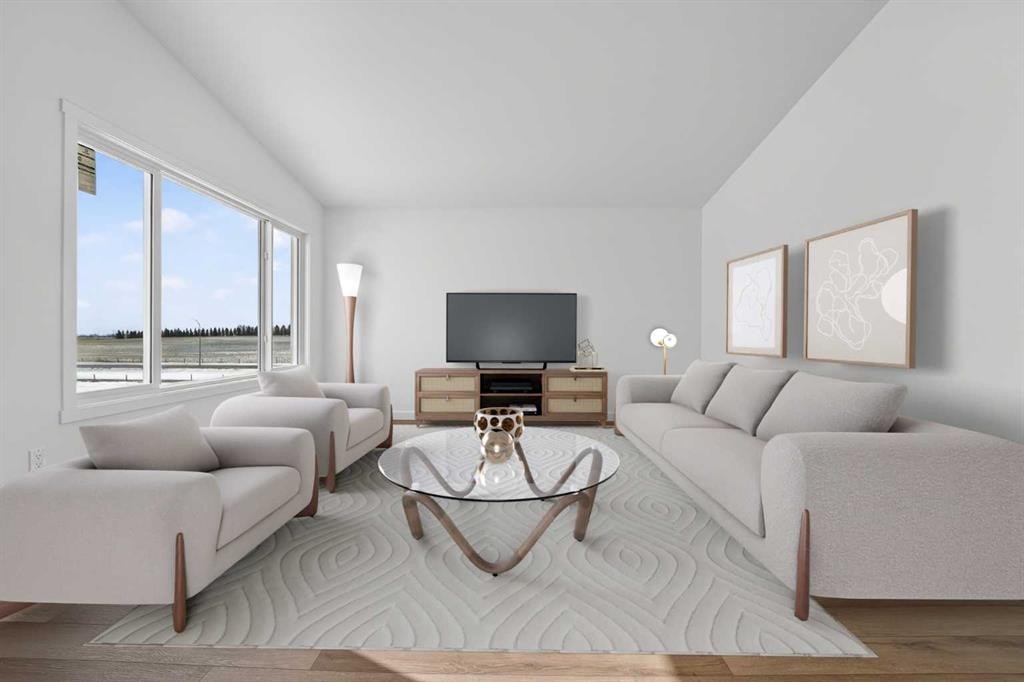 4605 7 Street, Coalhurst, AB - Indoor Photo Showing Living Room