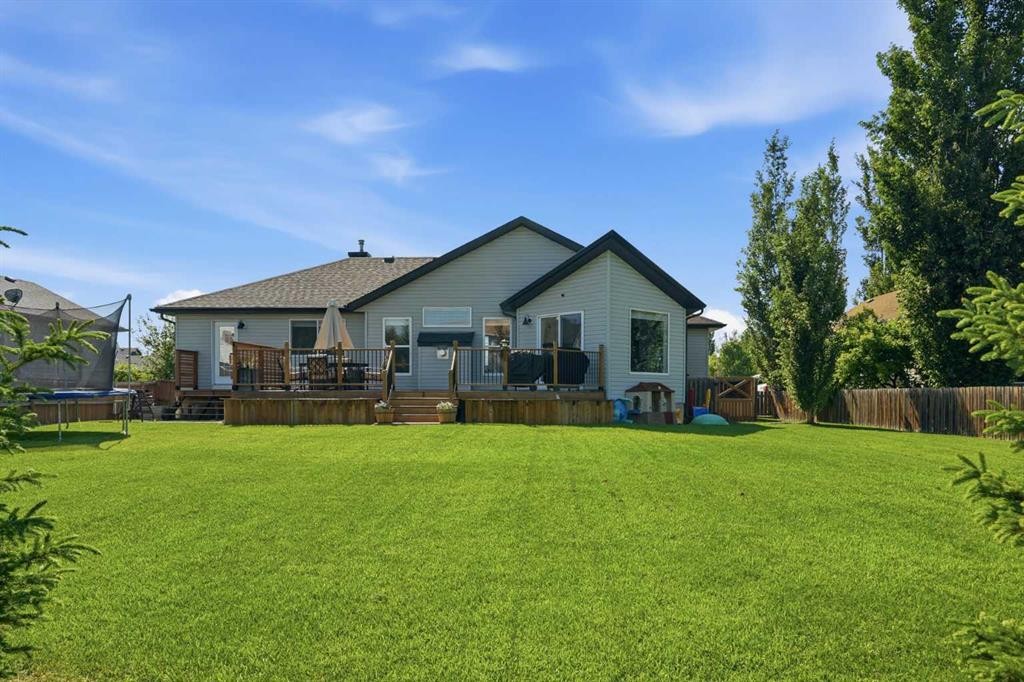 14 Lloyd Crescent Ne, Langdon, AB - Outdoor With Deck Patio Veranda With Backyard