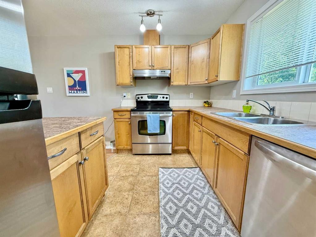 2-109 Silkstone Road West, Lethbridge, AB - Indoor Photo Showing Kitchen With Stainless Steel Kitchen With Double Sink