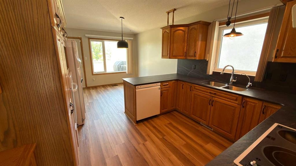 47 Chilcotin Crescent West, Lethbridge, AB - Indoor Photo Showing Kitchen With Double Sink