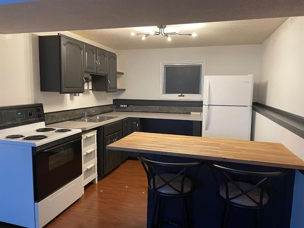 1914 17 Street North, Lethbridge, AB - Indoor Photo Showing Kitchen With Double Sink