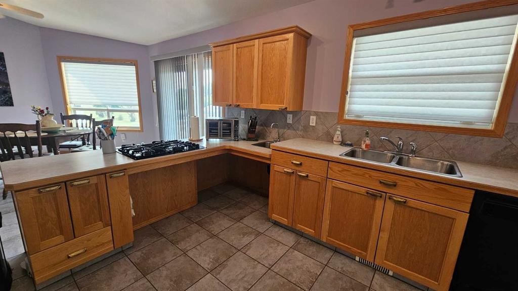 507 1 Avenue, Warner, AB - Indoor Photo Showing Kitchen With Double Sink