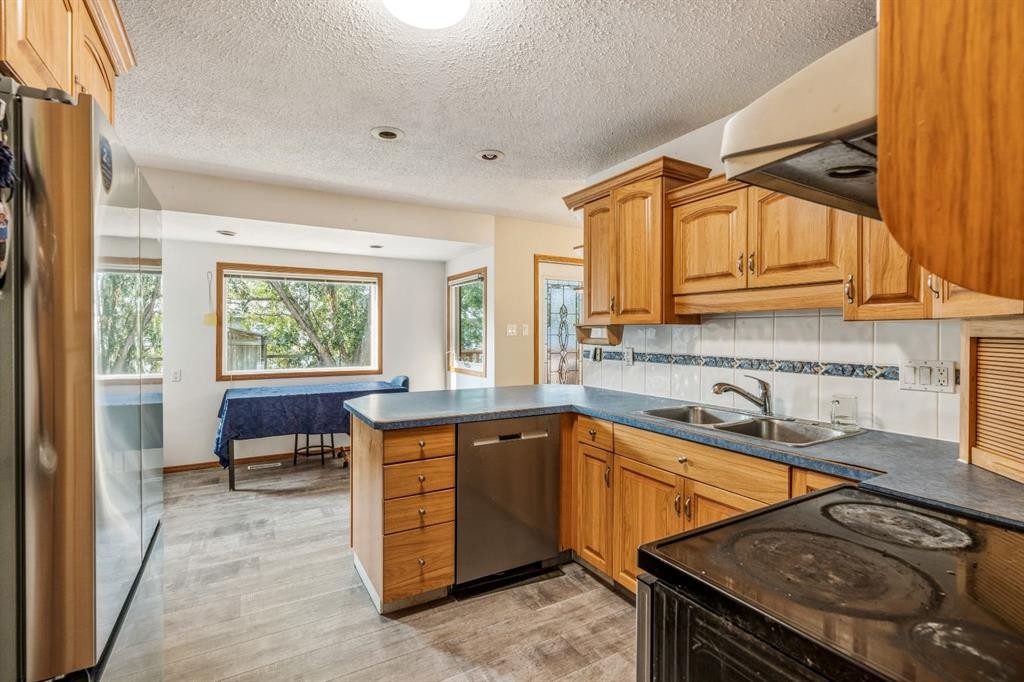 11 Rutgers Crescent West, Lethbridge, AB - Indoor Photo Showing Kitchen With Double Sink