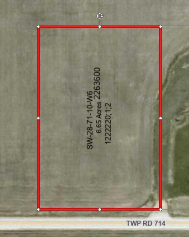 Sw-28-71-10-W6-6.65 Acre Parcel - Lot 2 Off, Rural Grande Prairie No. 1, County Of, AB