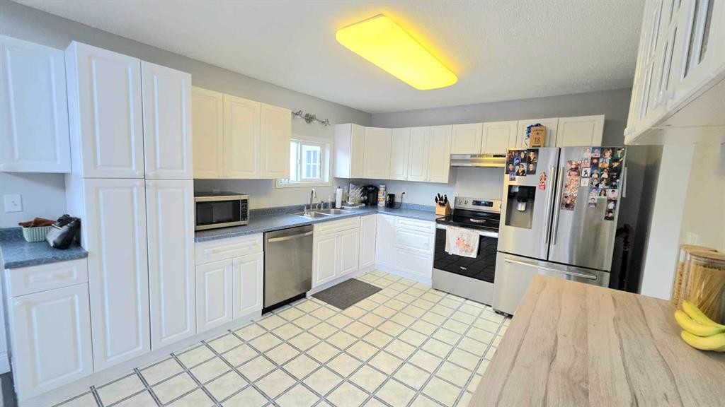 745055 Range Road 53 Unit #8, Rural Grande Prairie No. 1, County Of, AB - Indoor Photo Showing Kitchen With Double Sink