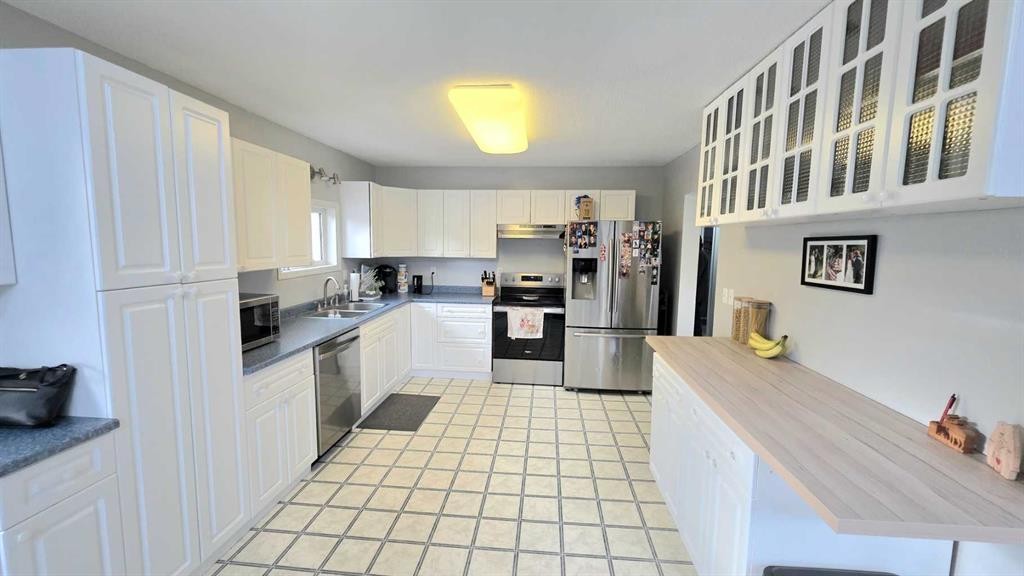 745055 Range Road 53 Unit #8, Rural Grande Prairie No. 1, County Of, AB - Indoor Photo Showing Kitchen With Double Sink