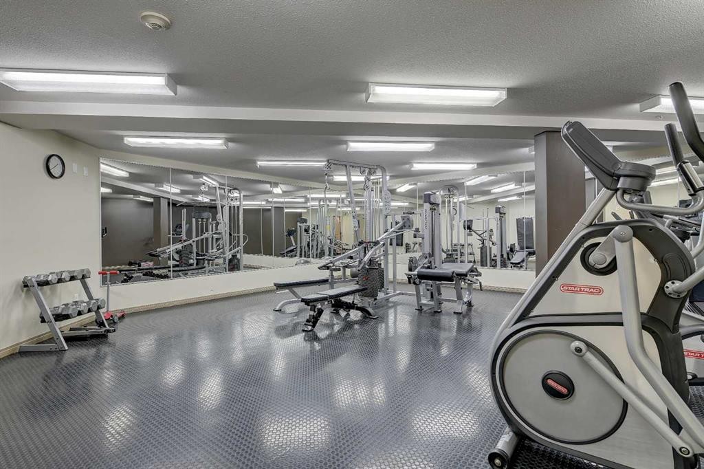 206-9120 96 Avenue, Grande Prairie, AB - Indoor Photo Showing Gym Room