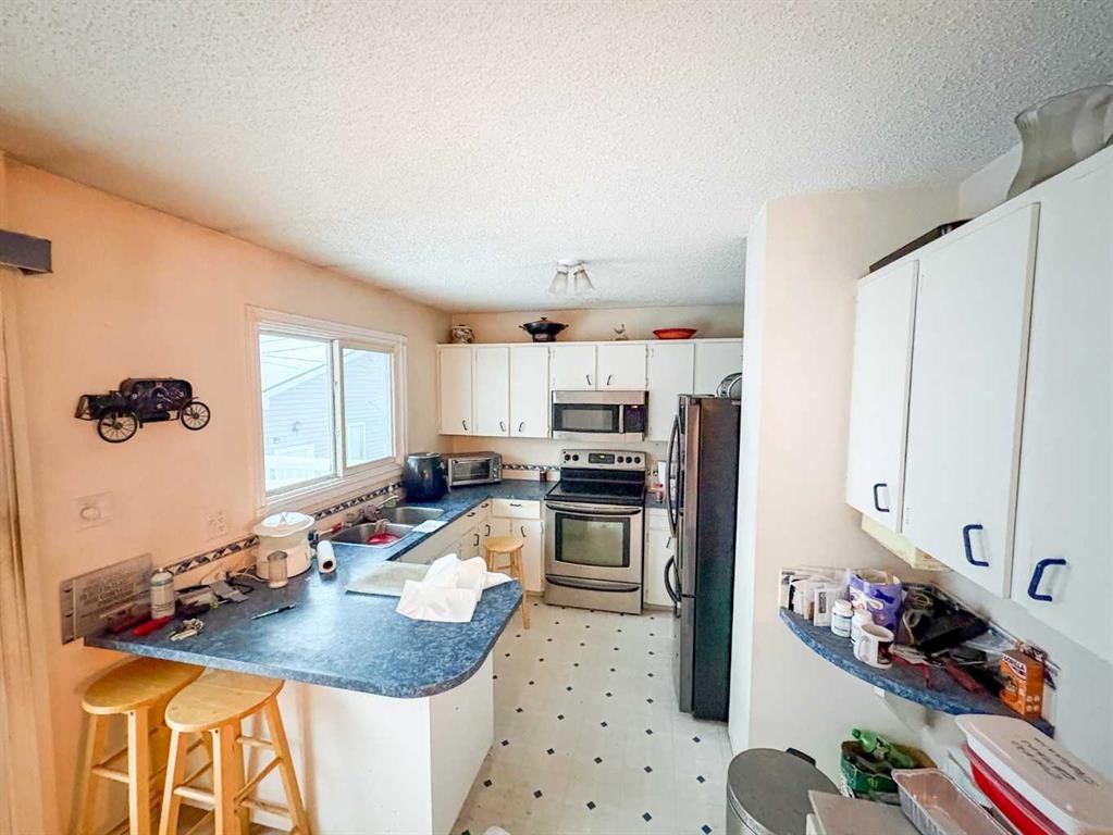 9245 112A Avenue, Grande Prairie, AB - Indoor Photo Showing Kitchen With Double Sink