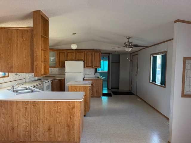 221 Mawdsley, Grande Cache, AB - Indoor Photo Showing Kitchen With Double Sink