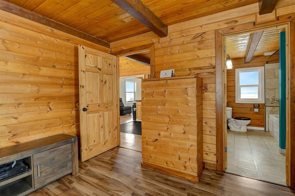 730080 Range Road 32, Teepee Creek, AB - Indoor Photo Showing Other Room With Fireplace