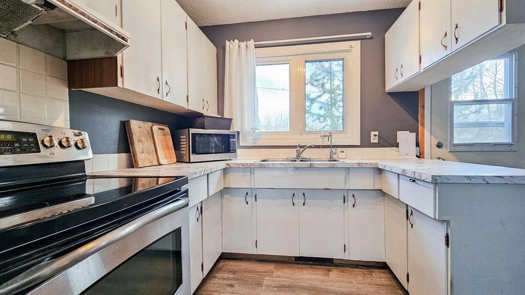 69565 Range Road 65, Grovedale, AB - Indoor Photo Showing Kitchen With Double Sink