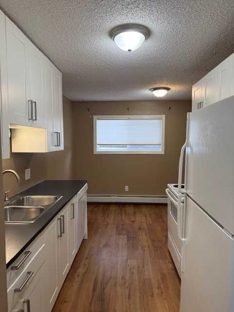 101-11114 Hoppe, Grande Cache, AB - Indoor Photo Showing Kitchen With Double Sink